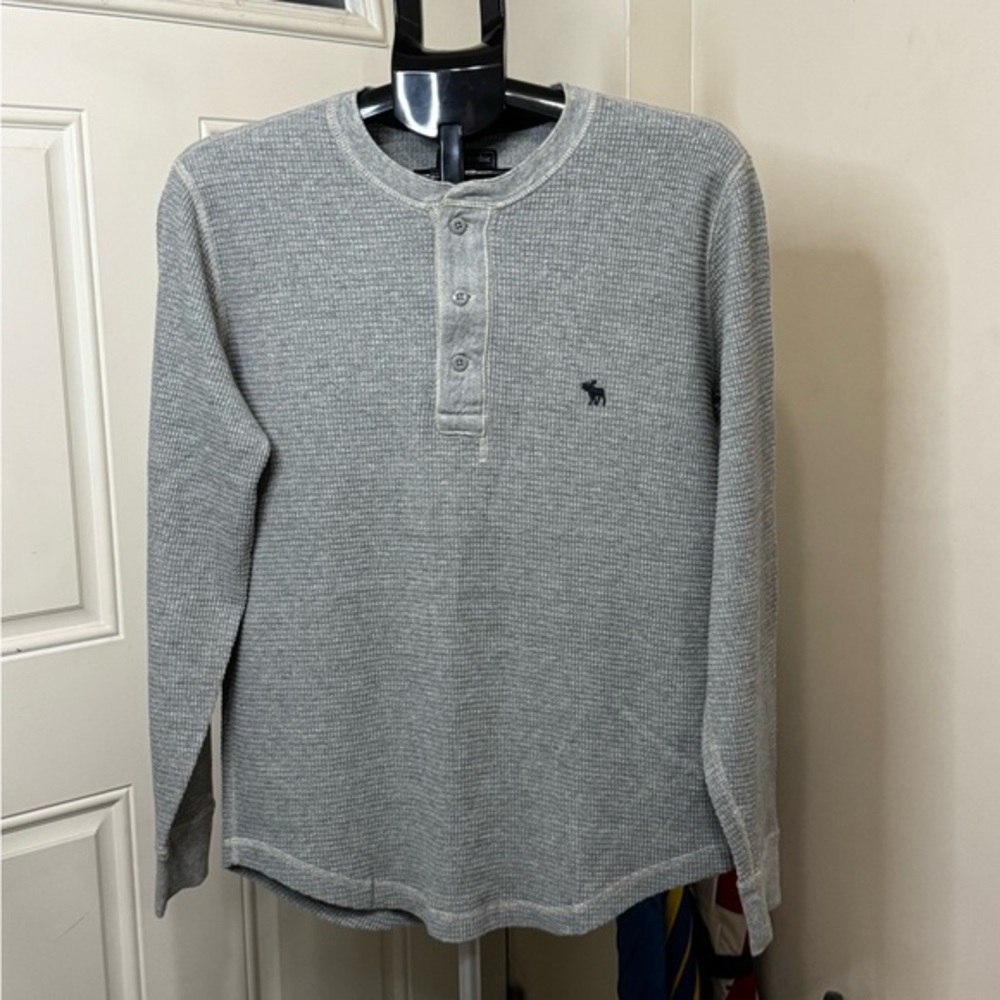 Abercrombie & Fitch Shirt I Men’s I Waffle Henley I Icon Logo Size S